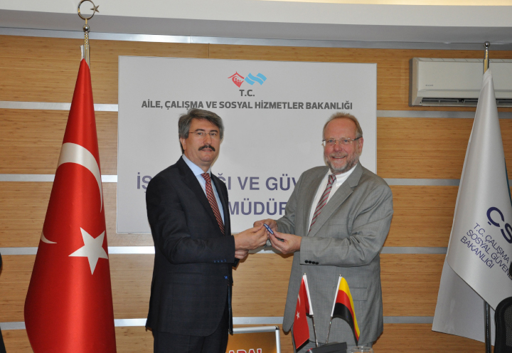 Uluslararası Sosyal Güvenlik Kurumu İnşaat Bölümü Başkanı Karl Heinz Noetel'den Ziyaret