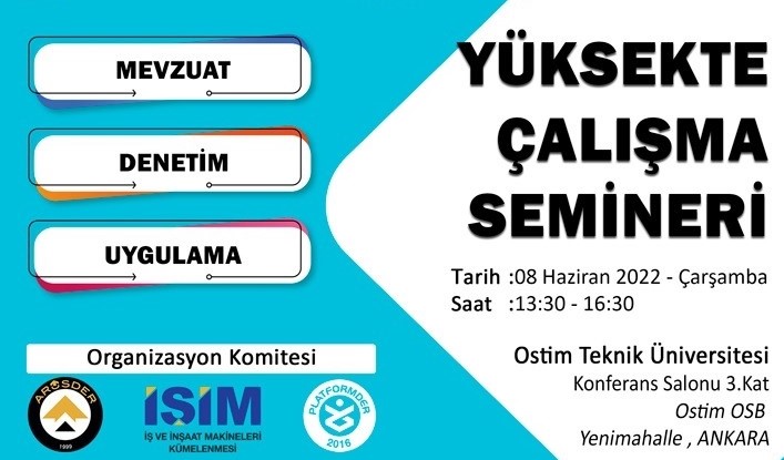 Yüksekte çalışma ve YSİP özelinde seminer gerçekleştirildi.